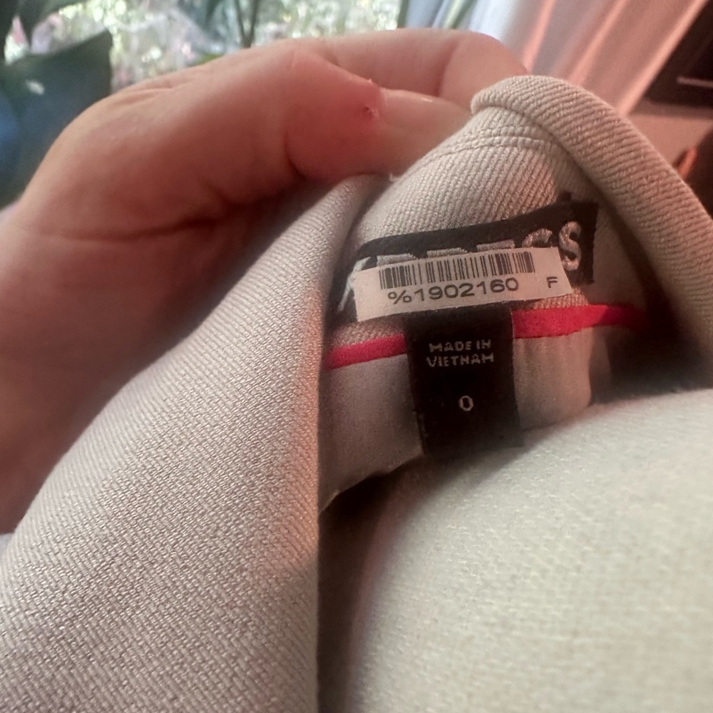 Express Beige One Button Fitted Blazer - Picture 5 of 9
